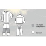 Костюм сварщика брезентовый с усилением из 11292ОПП